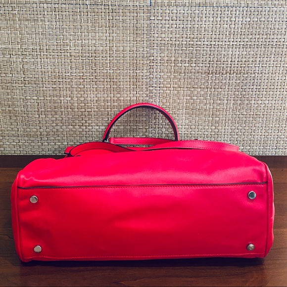 🌟10xHP🌟VTG 2000 NWOT Laurent Effel Red Kid Leather Satchel & Dog Collar Italy - Picture 14 of 15